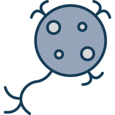 Bakteri. Web simgesi basit tasarım