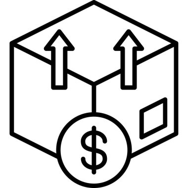 para ve ekonomi simgesi, vektör illüstrasyonu