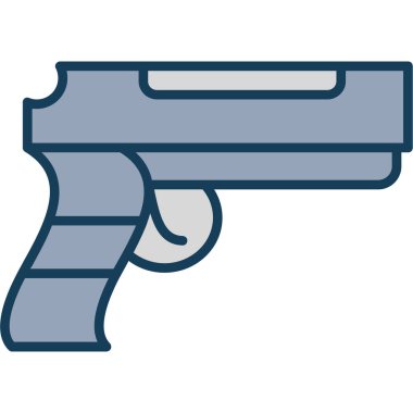 Silah ikonu. düzenlenebilir vektör ana hatlarını doldur