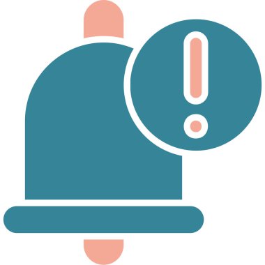 Alarm zili, basit vektör tasarımı