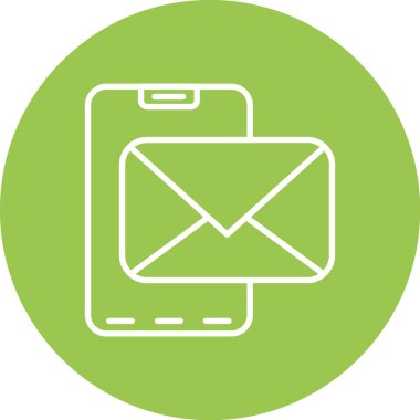 e-posta iletisi simgesi rozet biçiminde