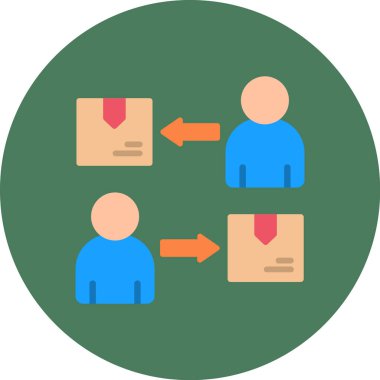 İnsan simgesinin vektör illüstrasyonu