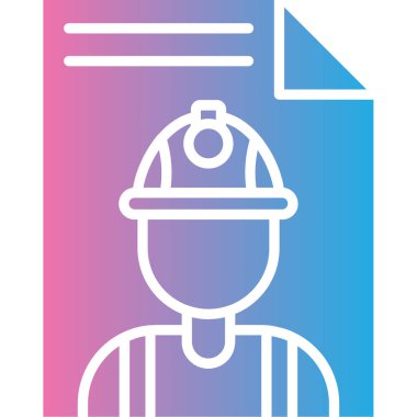 Mühendis simgesi vektör çizimi