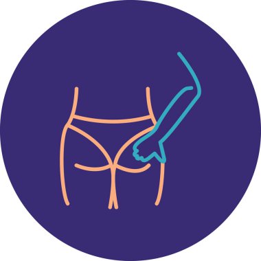 Bir erkek vücudunun vektör illüstrasyonu