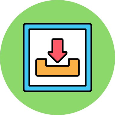 Ok. Web simgesi basit illüstrasyon