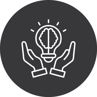 Ampul vektör simgesi. Web tasarımı için basit vektör illüstrasyonu