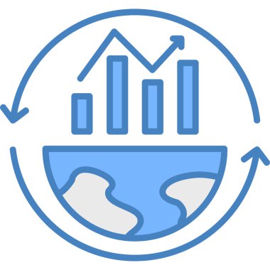 grafik ikonu vektör illüstrasyonu