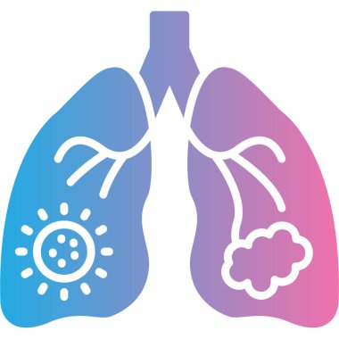 İnsan akciğerlerinin vektör illüstrasyonu