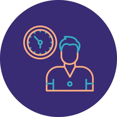 İnsan simgesinin vektör illüstrasyonu