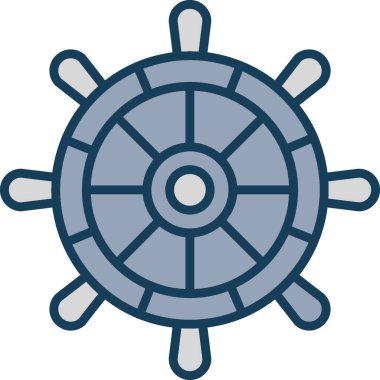 Gemi. Web simgesi basit illüstrasyon