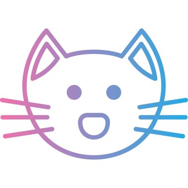 Hayvan. Web simgesi basit illüstrasyon