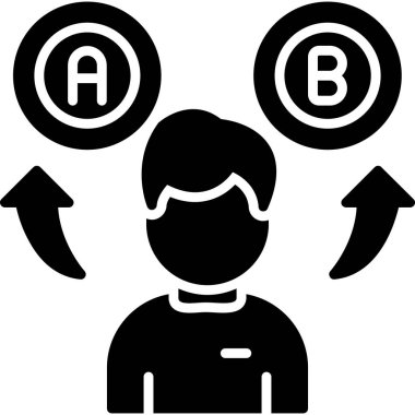 Müşteri geldi. Web simgesi basit illüstrasyon