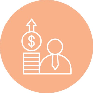 İş simgesinin vektör illüstrasyonu