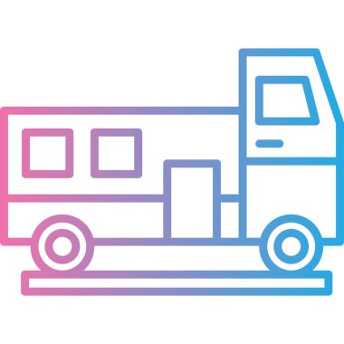 Kamyon. Web simgesi basit illüstrasyon