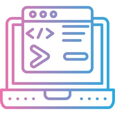 Bilgisayar. Web simgesi vektör illüstrasyonu