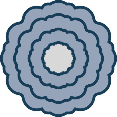 Güzel çiçek süslemesinin vektör çizimi