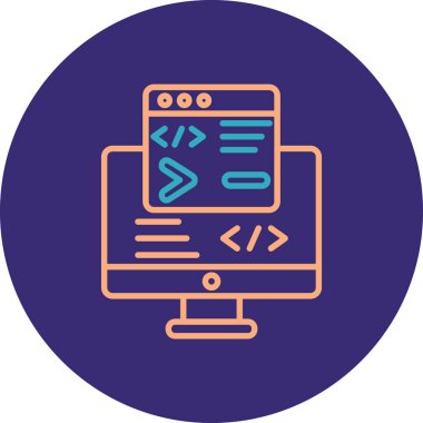 Web simgesi, vektör illüstrasyonu