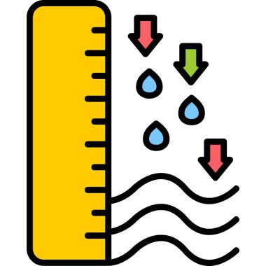 Sıcaklık. Web simgesi basit illüstrasyon