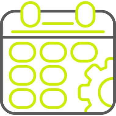 Takvim. Web simgesi basit illüstrasyon