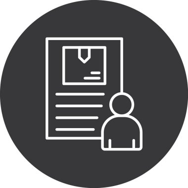 Belge. Web simgesi basit illüstrasyon