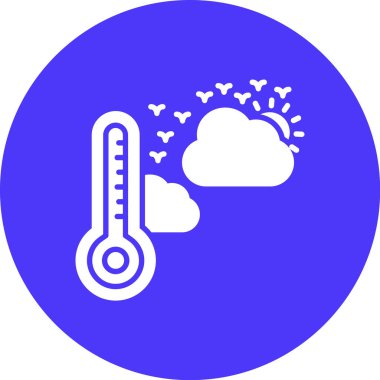 termometre simgesi, vektör illüstrasyonu