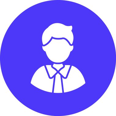 İş adamı simgesi vektör illüstrasyonu