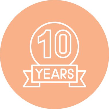 Kolayca değiştirebilen veya düzenleyebilen yıldönümü kutlama vektörü simgesi