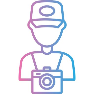 kamera simgesi vektör illüstrasyonu