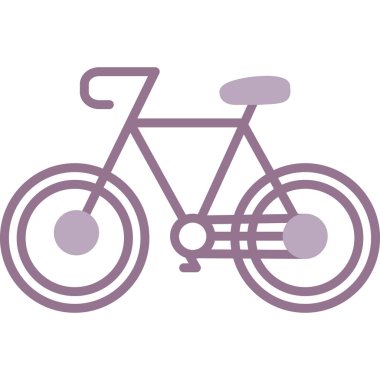 Bisiklet. Web simgesi vektör illüstrasyonu