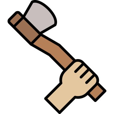 Çekiç simgesi. Vektör çizim