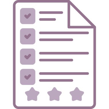 Kontrol listesi. Web simgesi vektör illüstrasyonu