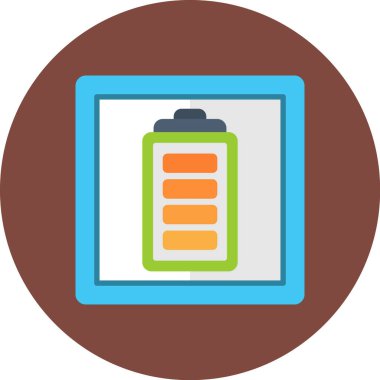 pil simgesi, vektör illüstrasyonu