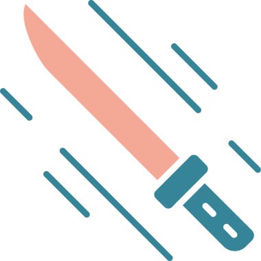 Bıçak ikonu. vektör illüstrasyonu