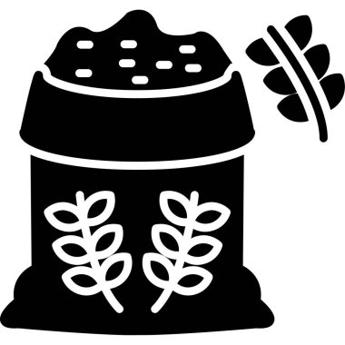 Kahve makinesinin vektör simgesi, kahve çekirdekleri.