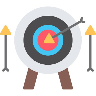 hedef düz vektör simgesi