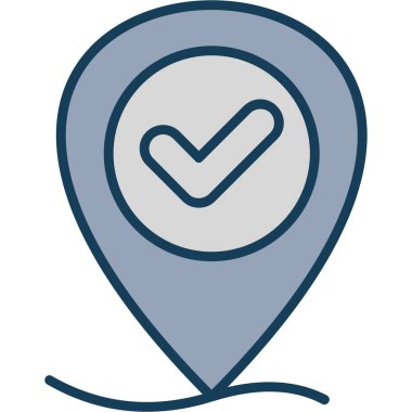 konum pin simgesi vektörü