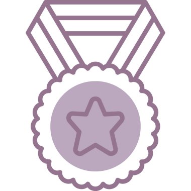 Madalya. Web simgesi basit illüstrasyon