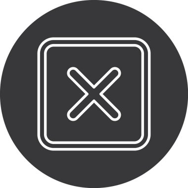 Simge vektör illüstrasyonunu iptal et