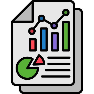 Analiz çizelgesi simgesi - taslak biçimi