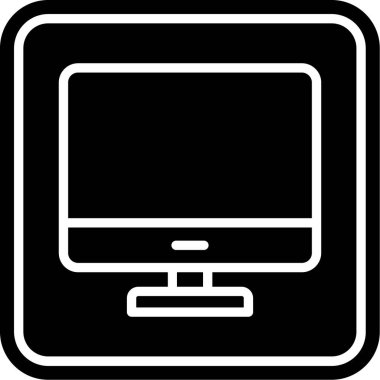 bilgisayar ekranı simgesi, vektör illüstrasyonu