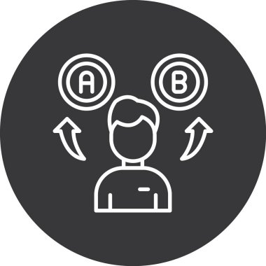 Kullanıcı modern simgesinin vektör illüstrasyonu