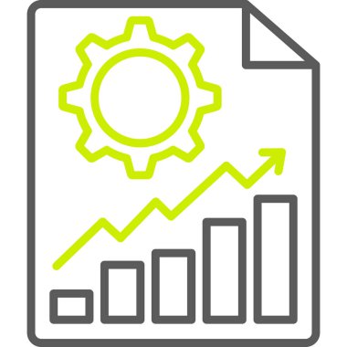 analiz simgesi, basit vektör illüstrasyonu