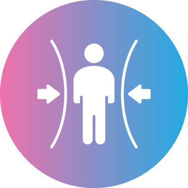 Erkek ikon vektörü. İnce çizgi işareti. kontur sembolü çizimi