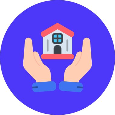 Ev. Web simgesi basit illüstrasyon