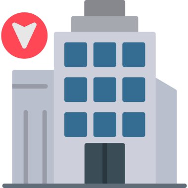 bina konumu simgesi düz biçimli