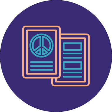 Modern kitap simgesinin vektör illüstrasyonu