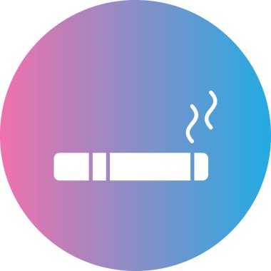 vektör dumanı düz simgesi