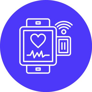 Akıllı telefon simgesinin vektör illüstrasyonu