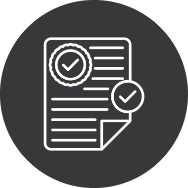 Belge. Web simgesi basit illüstrasyon