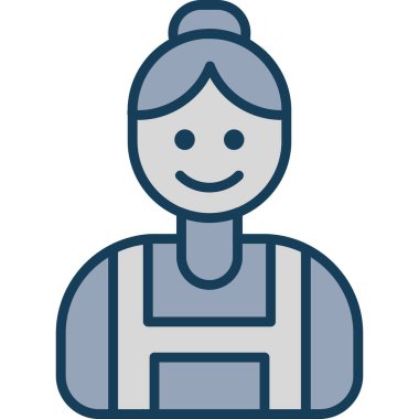 avatar çocuk simgesi ile doldurulmuş taslak tarzı